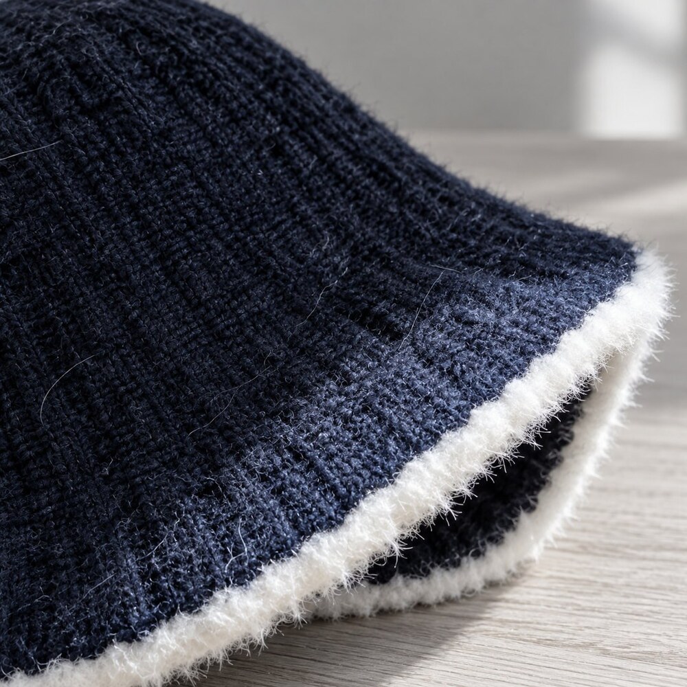 CHANEL Shearling Trim Knit Beanie - Picture 6 of 6